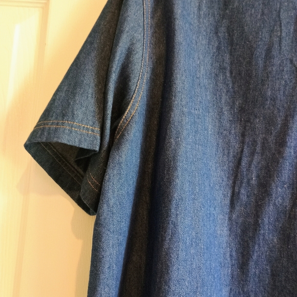 Vintage Koret City Blues Denim Shirt XL Patriotic Americana Appliqué Hearts... - Picture 15 of 16